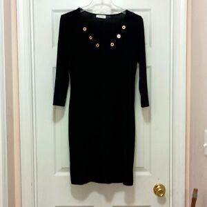 Calvin Klein Long sleeved Black Dress Size 6